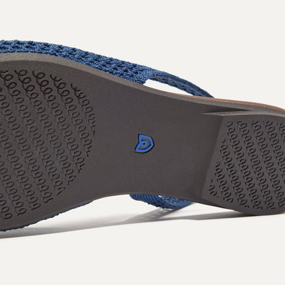 Rothy's The Almond Slingback in Deep Sea Mesh