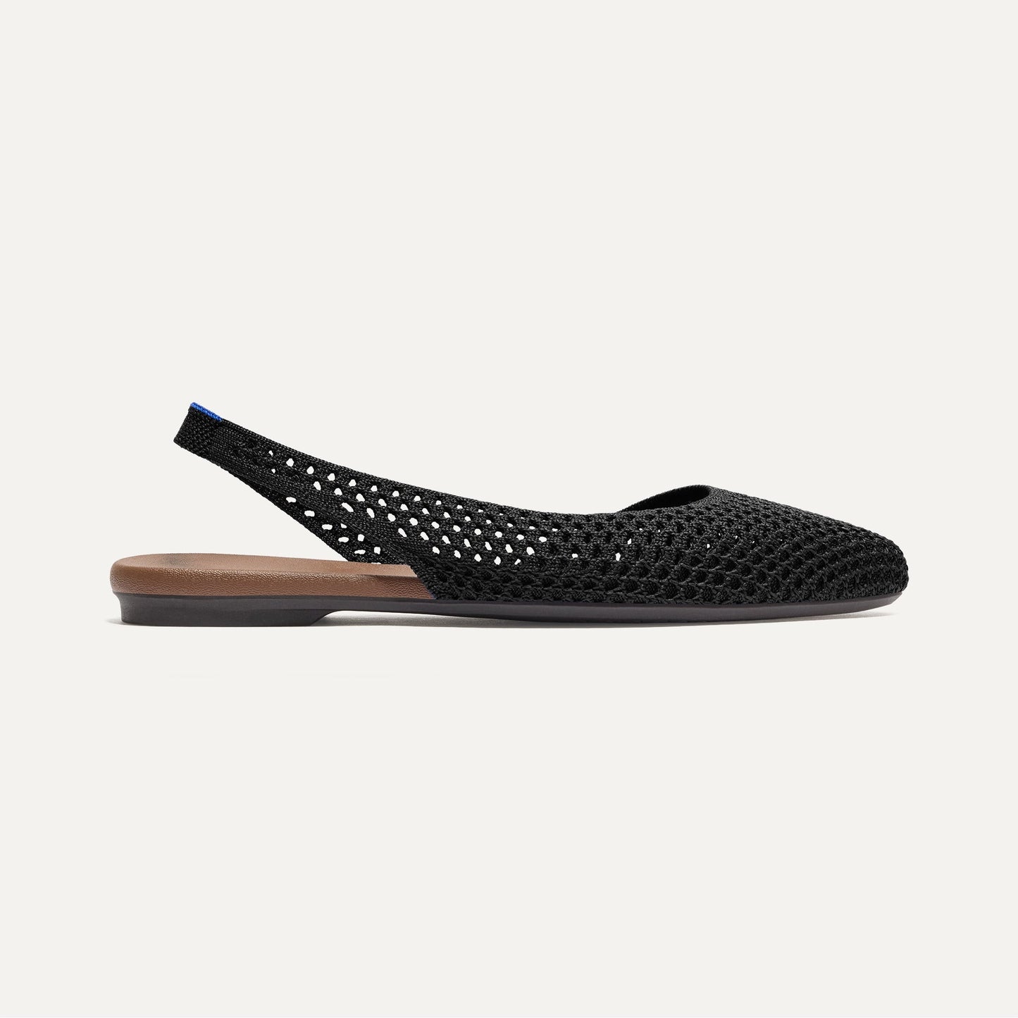 Rothy's The Almond Slingback in Black Mesh