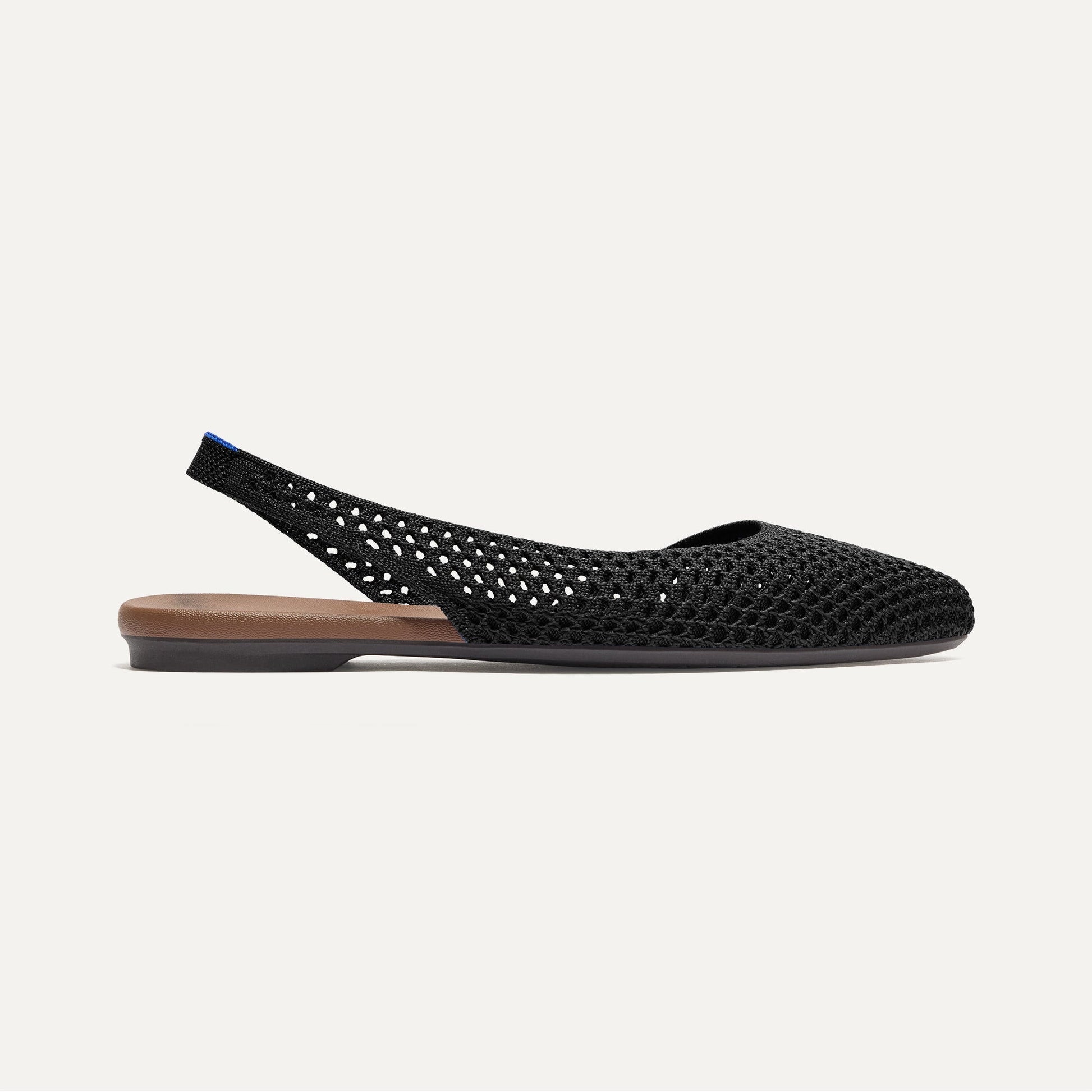 Rothy's The Almond Slingback in Black Mesh