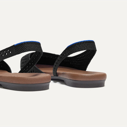 Rothy's The Almond Slingback in Black Mesh