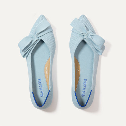 Rothy's The Bow Point II in Powder Blue