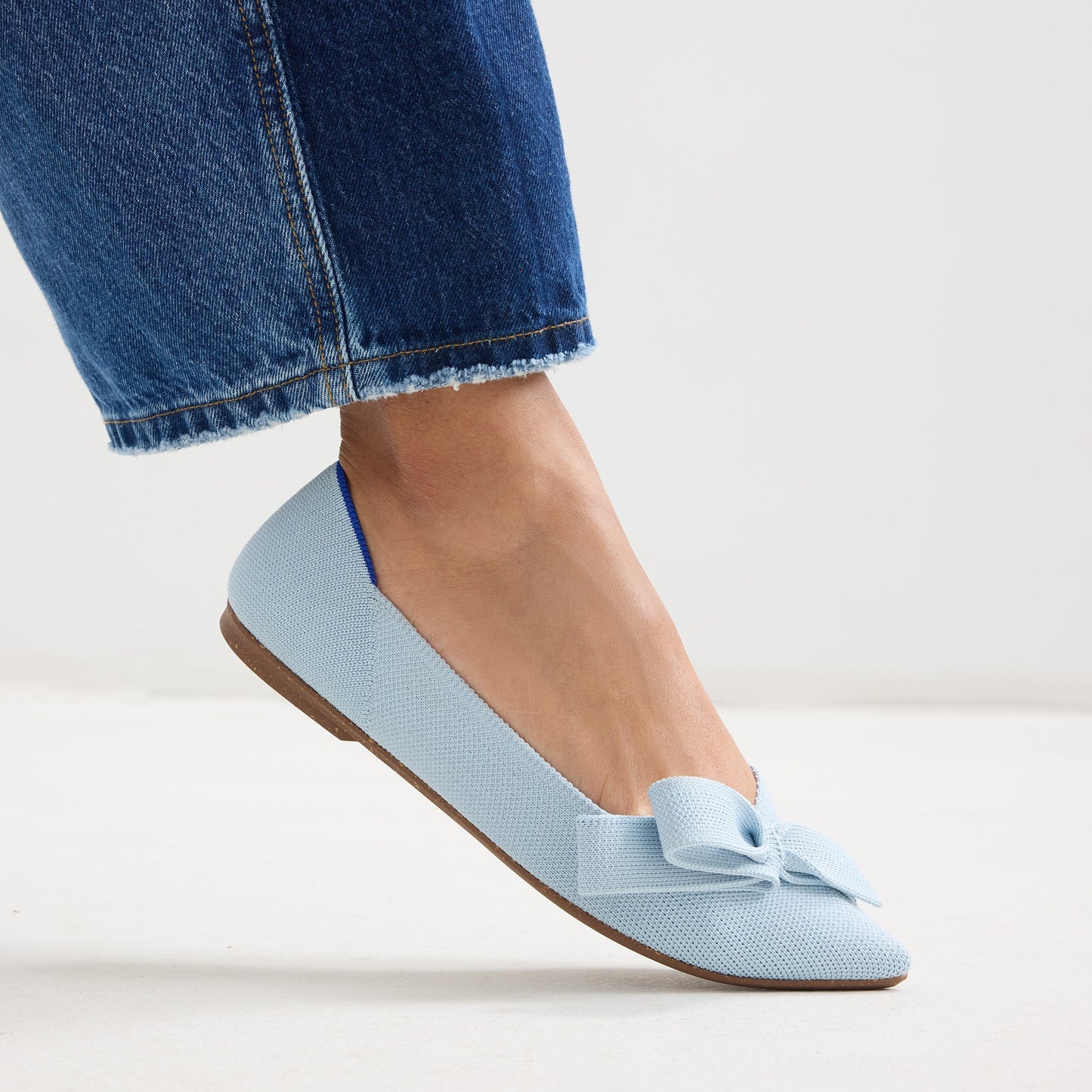 Rothy's The Bow Point II in Powder Blue