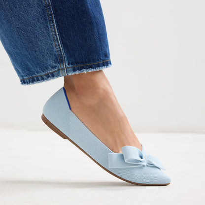 Rothy's The Bow Point II in Powder Blue