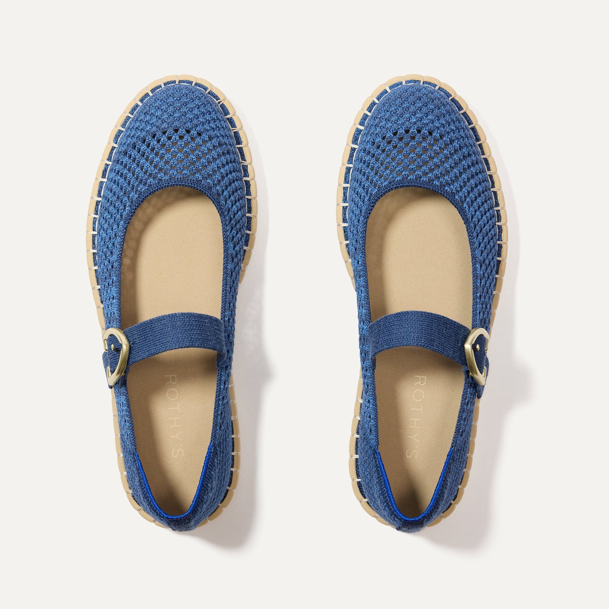 Rothy's The Espadrille Mary Jane in Blue Breeze