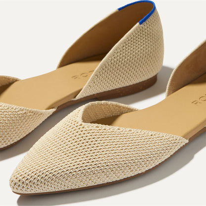 Rothy's The D'Orsay Point in Conch Raffia-Knit