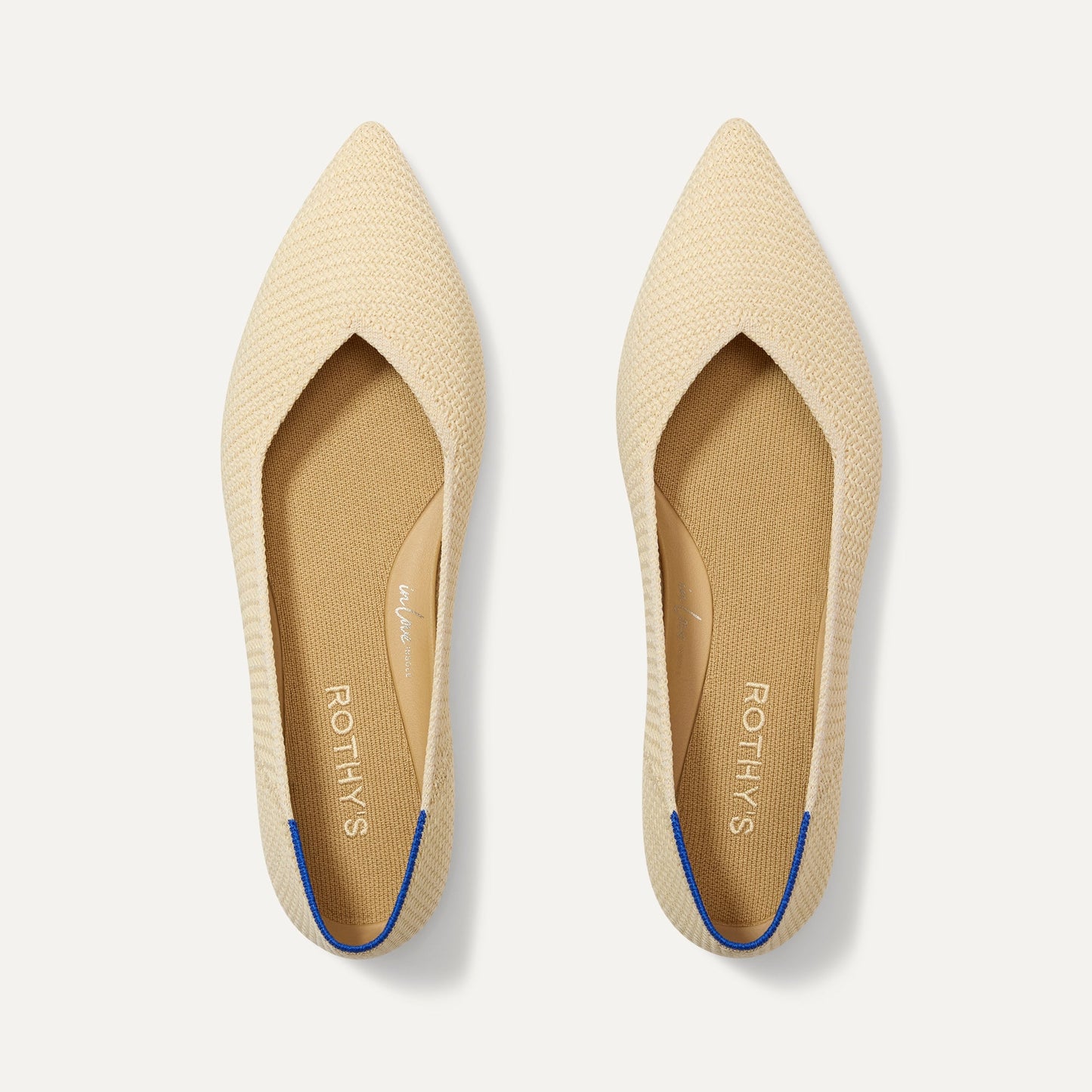 Rothy's The Point II in Marzipan Woven