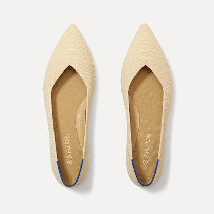 Rothy's The Point II in Marzipan Woven