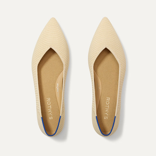 Rothy's The Point II in Marzipan Woven