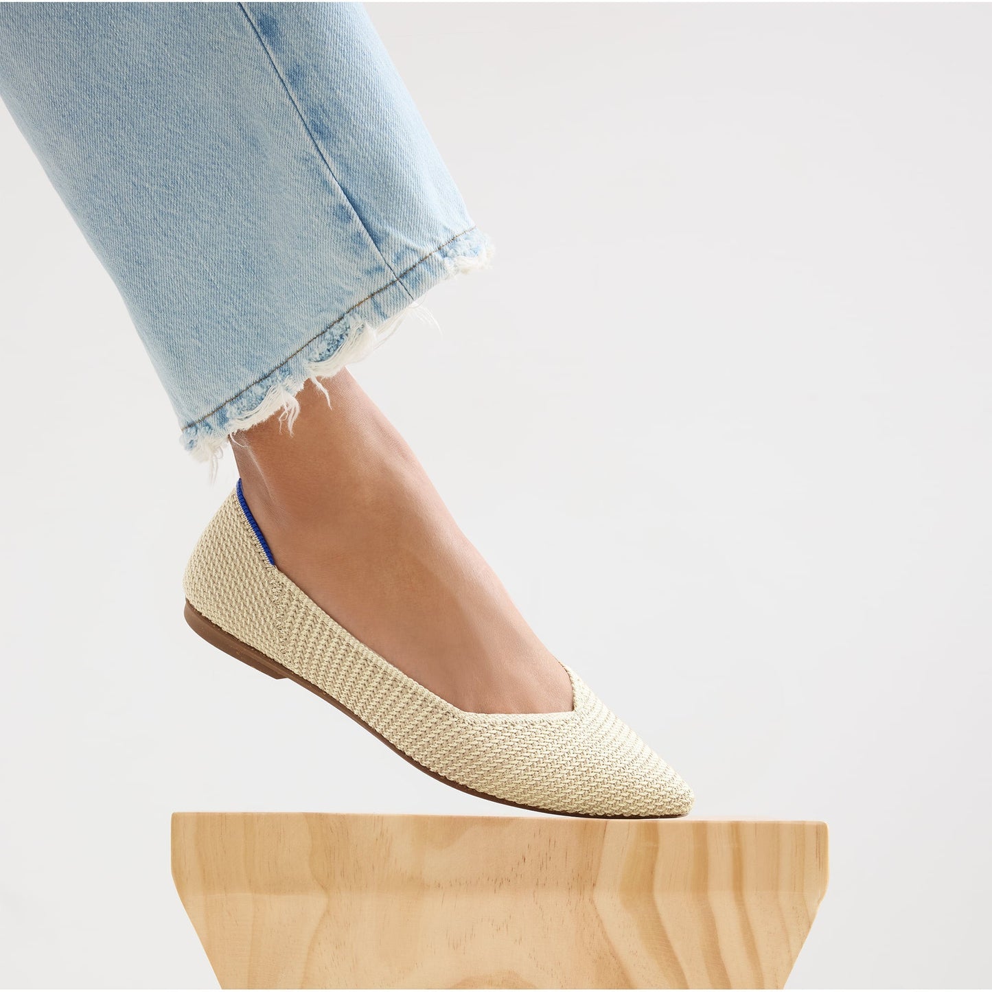 Rothy's The Point II in Marzipan Woven