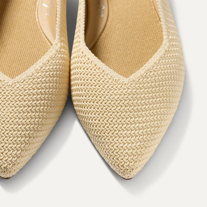 Rothy's The Point II in Marzipan Woven