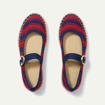Rothy's The Espadrille Mary Jane in Cherry Tide