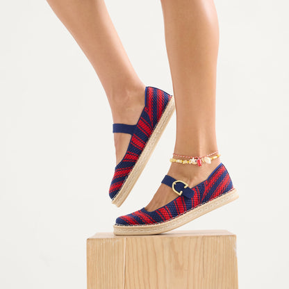 Rothy's The Espadrille Mary Jane in Cherry Tide