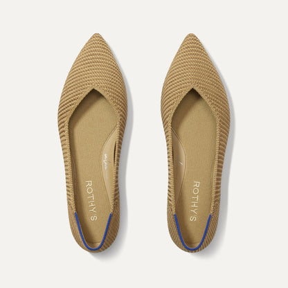 Rothy's The Point II in Tan Woven