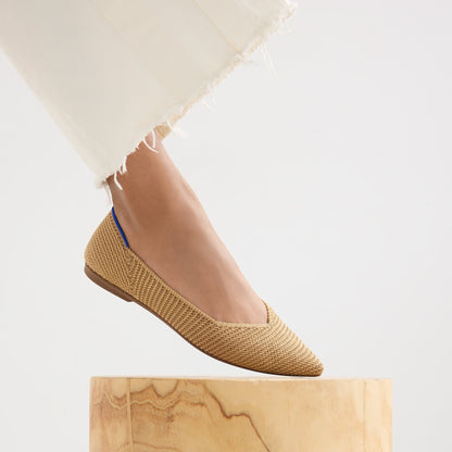 Rothy's The Point II in Tan Woven