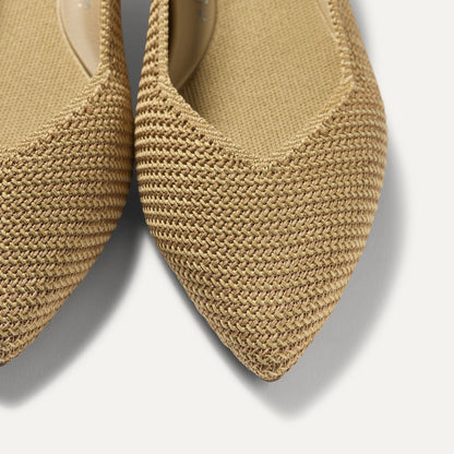 Rothy's The Point II in Tan Woven