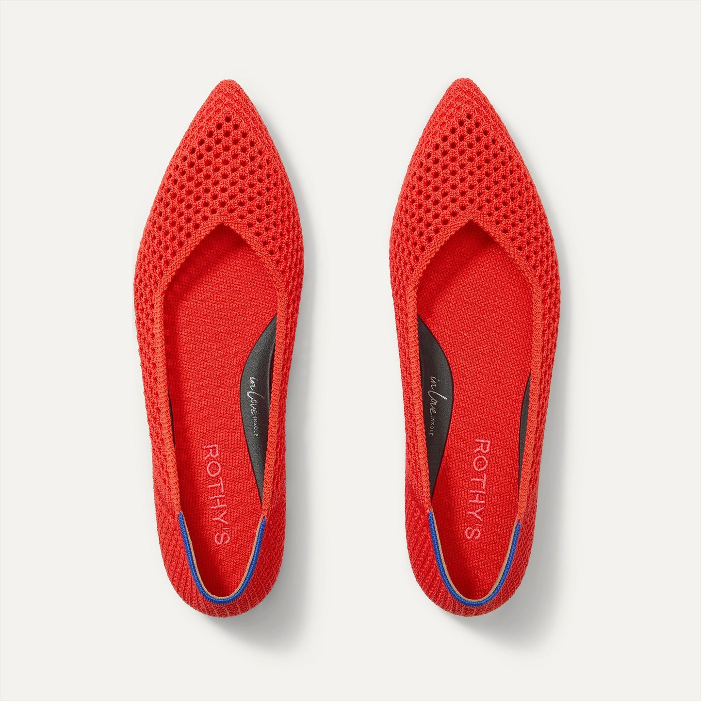 Rothy's The Point II in Poppy Mesh
