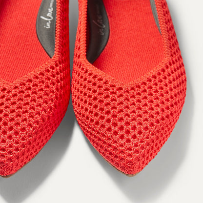 Rothy's The Point II in Poppy Mesh