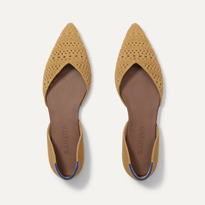 Rothy's The D'Orsay Point in Camel Crochet