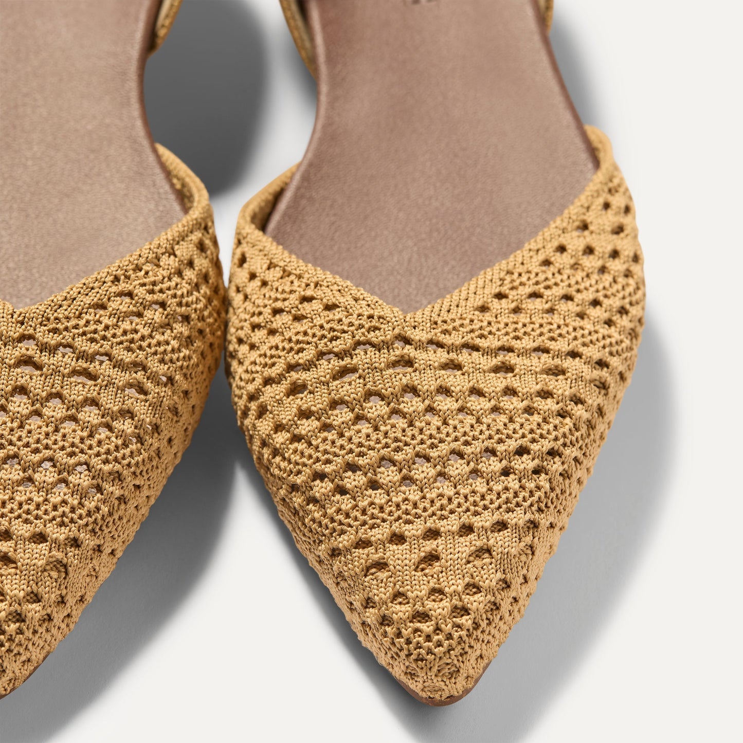 Rothy's The D'Orsay Point in Camel Crochet