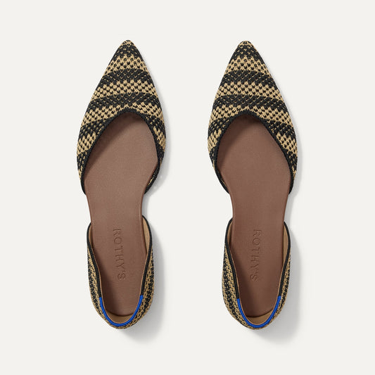 Rothy's The D'Orsay Point in Shortbread Stripe