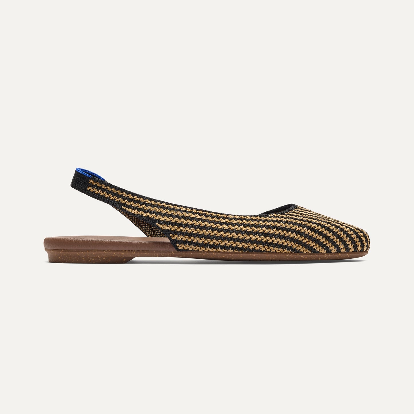 Rothy's The Almond Slingback in Butterscotch Stripe