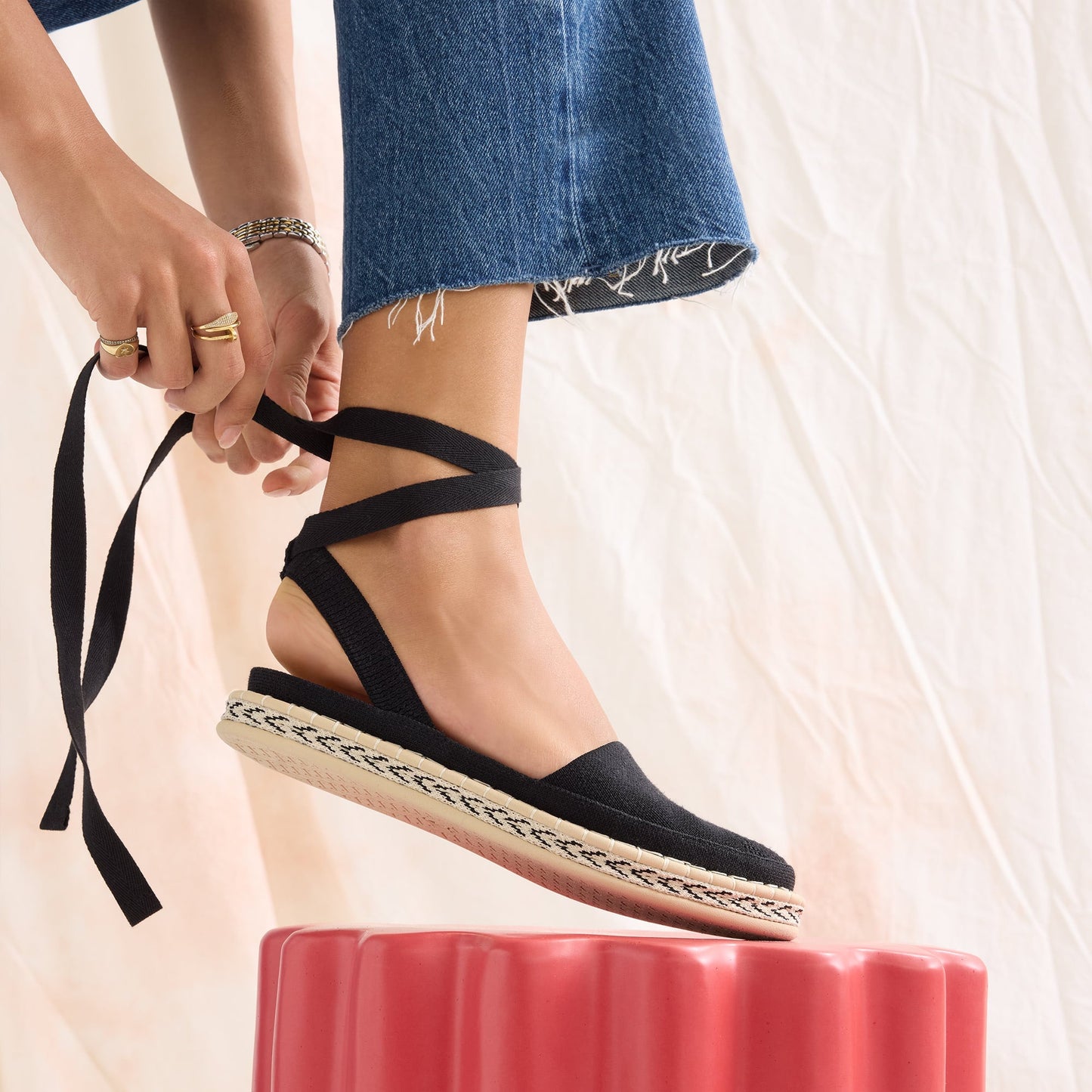 Rothy's The D'Orsay Espadrille in Black