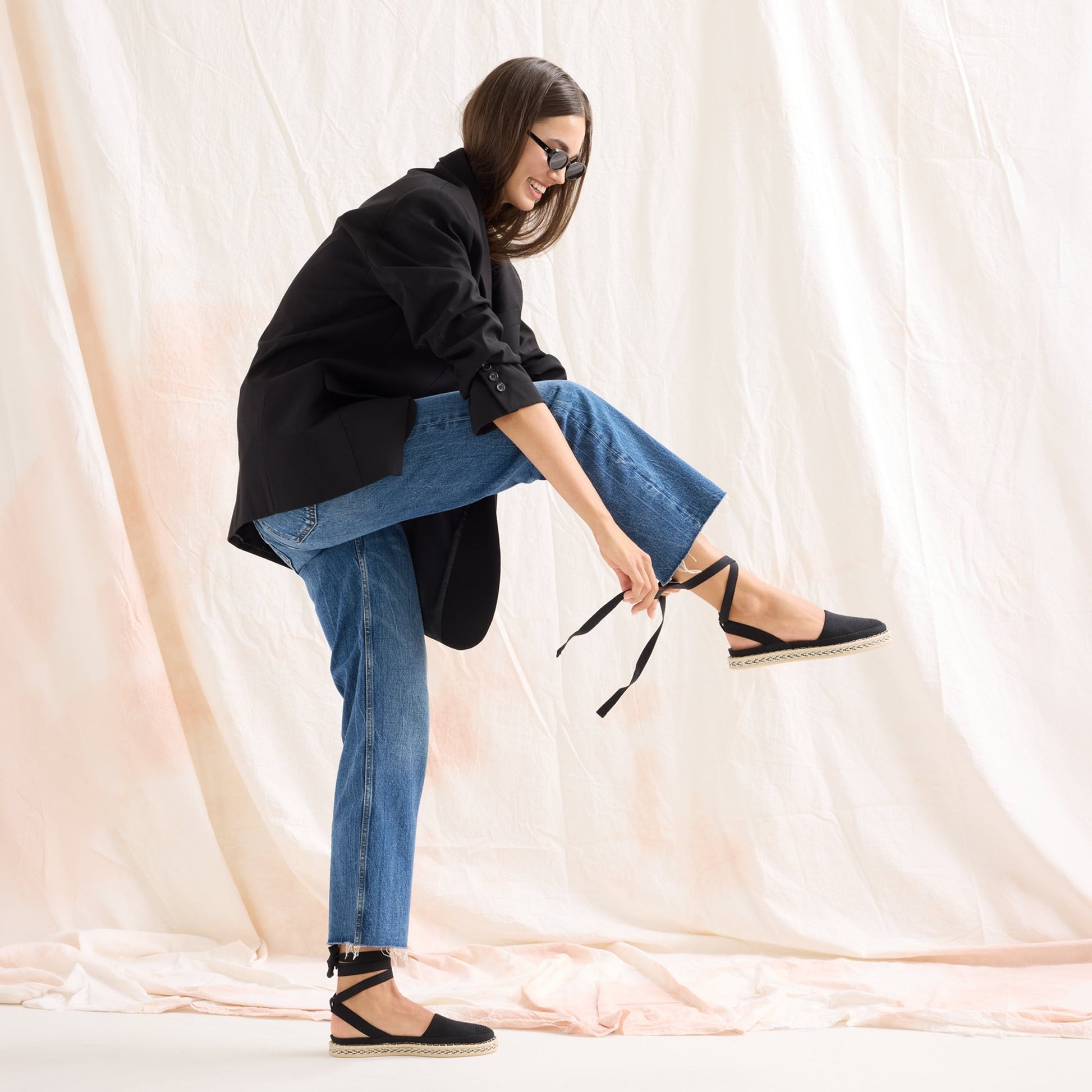 Rothy's The D'Orsay Espadrille in Black