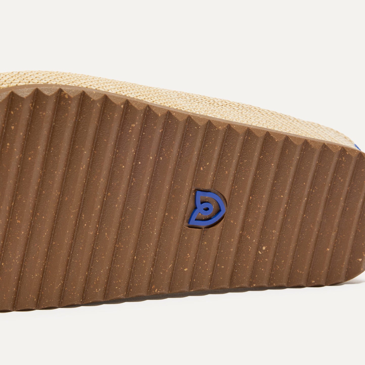 Rothy's The Casual Clog in Pelican Raffia-Knit