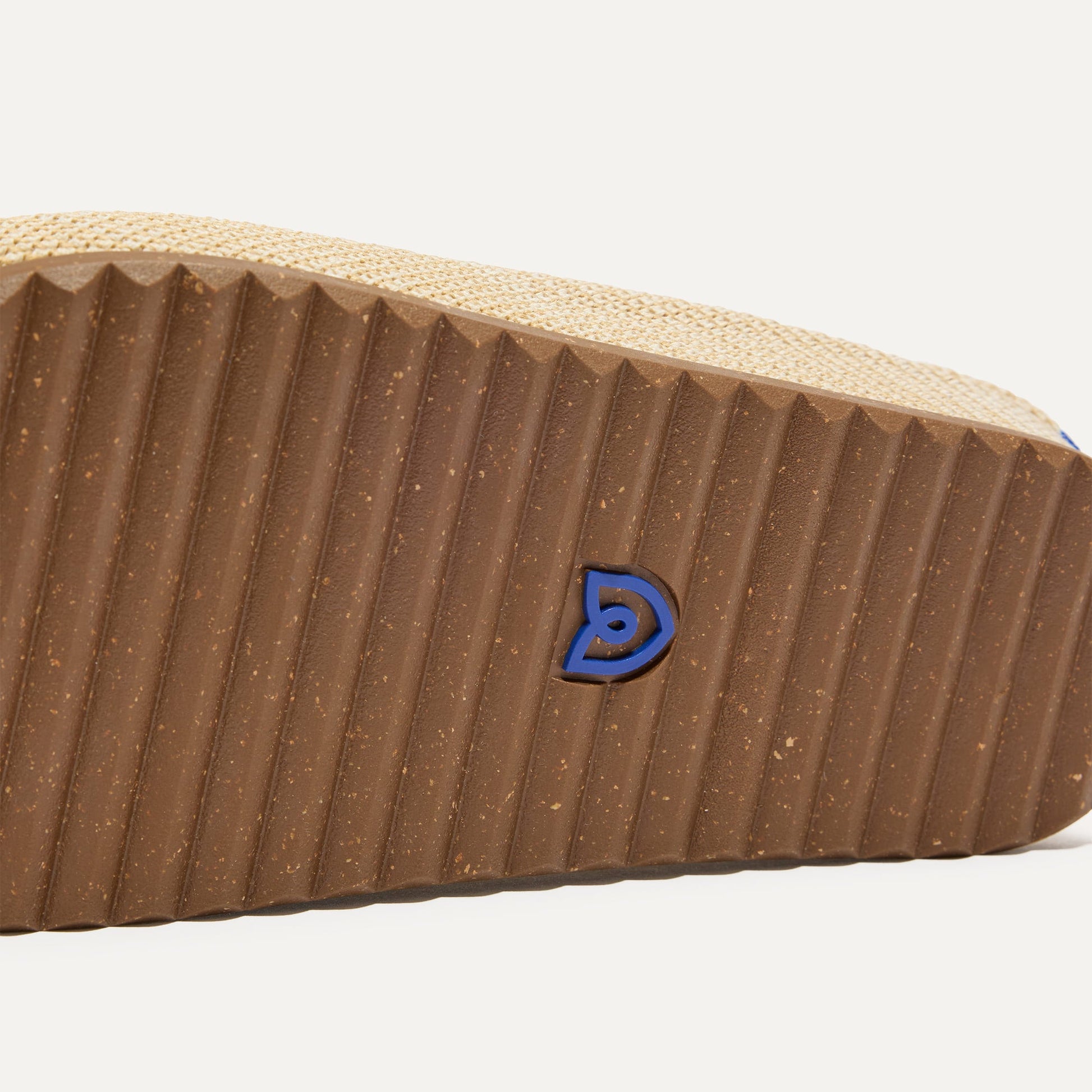 Rothy's The Casual Clog in Pelican Raffia-Knit