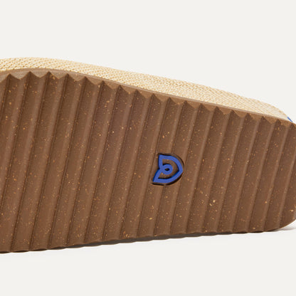 Rothy's The Casual Clog in Pelican Raffia-Knit