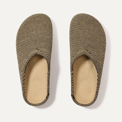 Rothy's The Casual Clog in Toffee Raffia-Knit