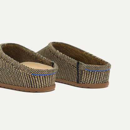 Rothy's The Casual Clog in Toffee Raffia-Knit