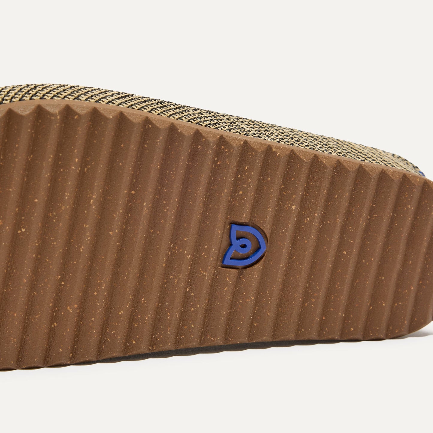 Rothy's The Casual Clog in Toffee Raffia-Knit