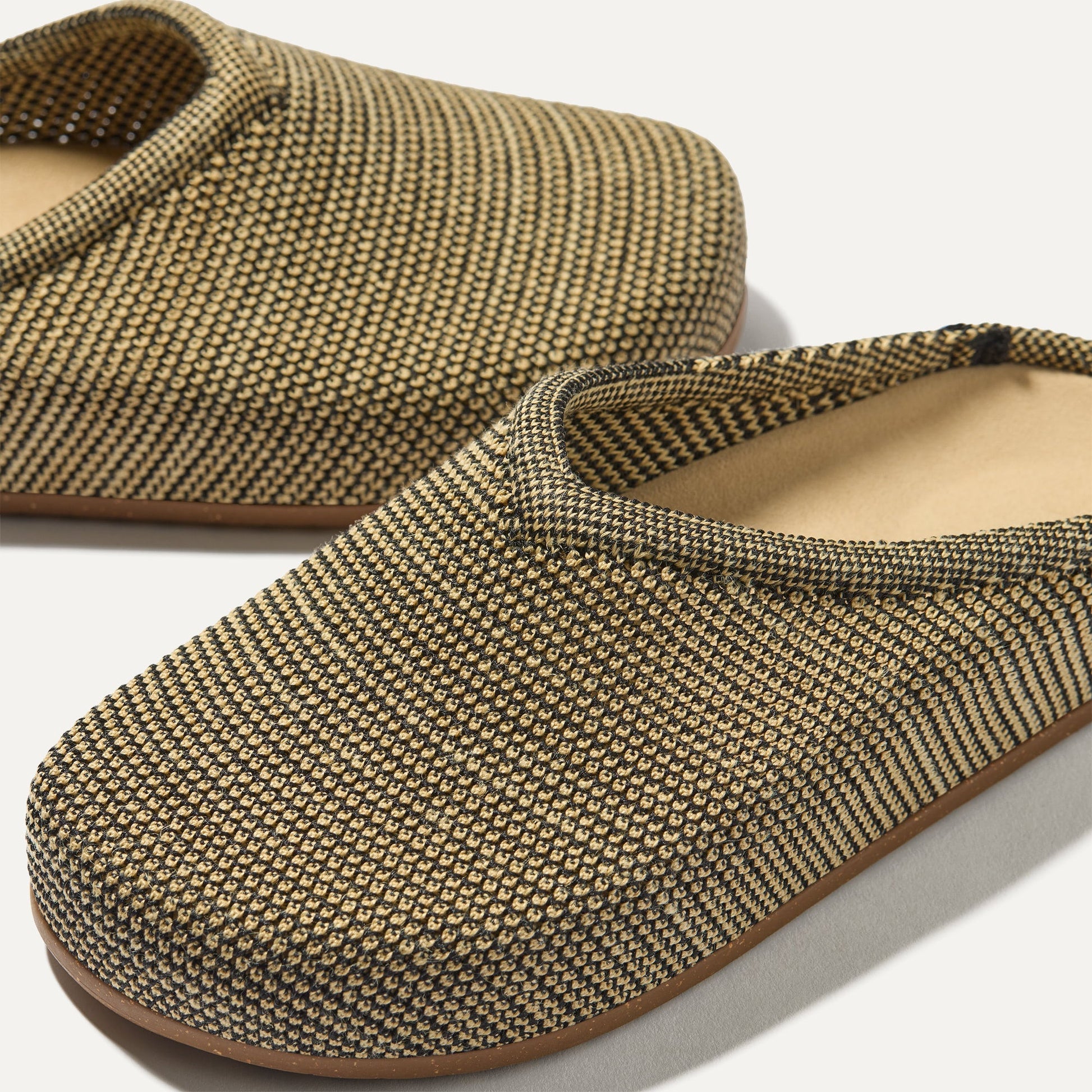 Rothy's The Casual Clog in Toffee Raffia-Knit