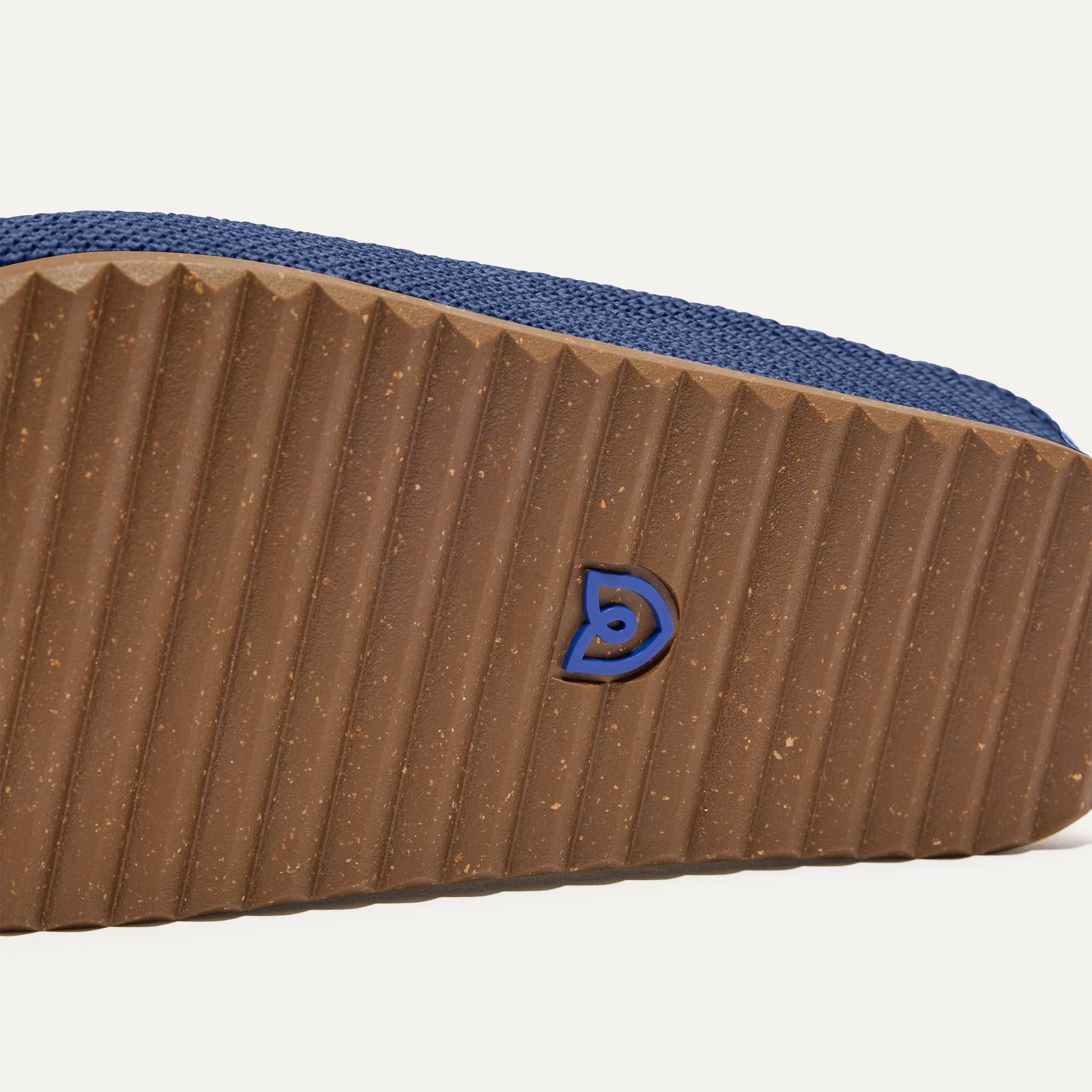 Rothy's The Casual Clog in Blue Raffia-Knit