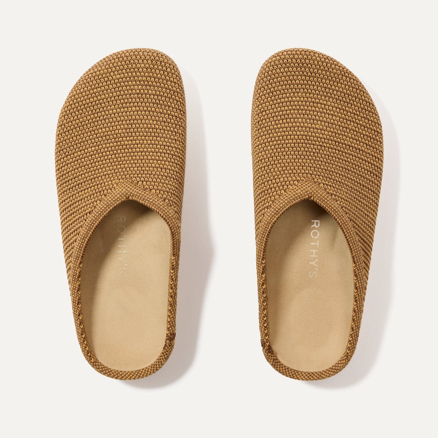 Rothy's The Casual Clog in Wheat Raffia-Knit