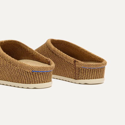 Rothy's The Casual Clog in Wheat Raffia-Knit