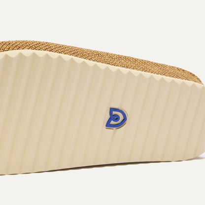 Rothy's The Casual Clog in Wheat Raffia-Knit
