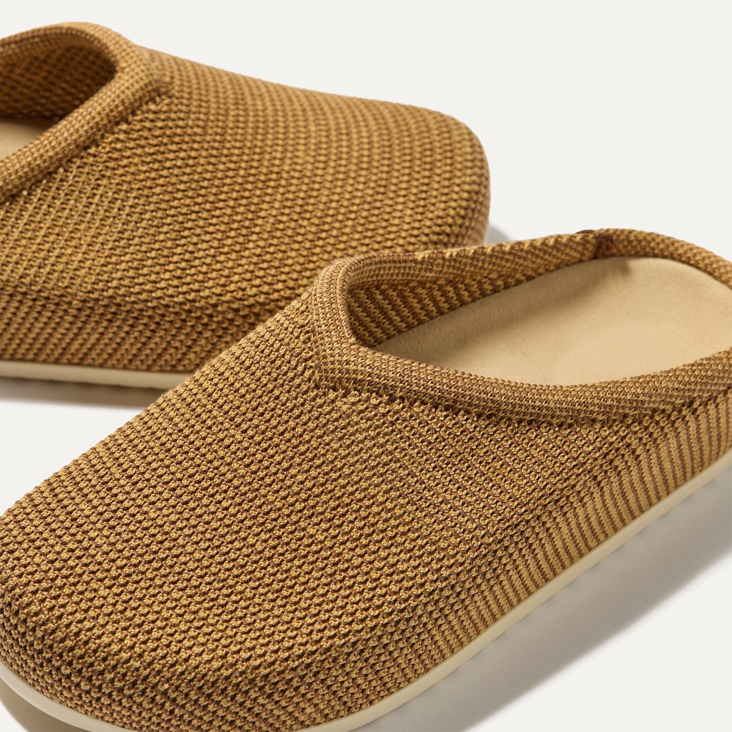 Rothy's The Casual Clog in Wheat Raffia-Knit
