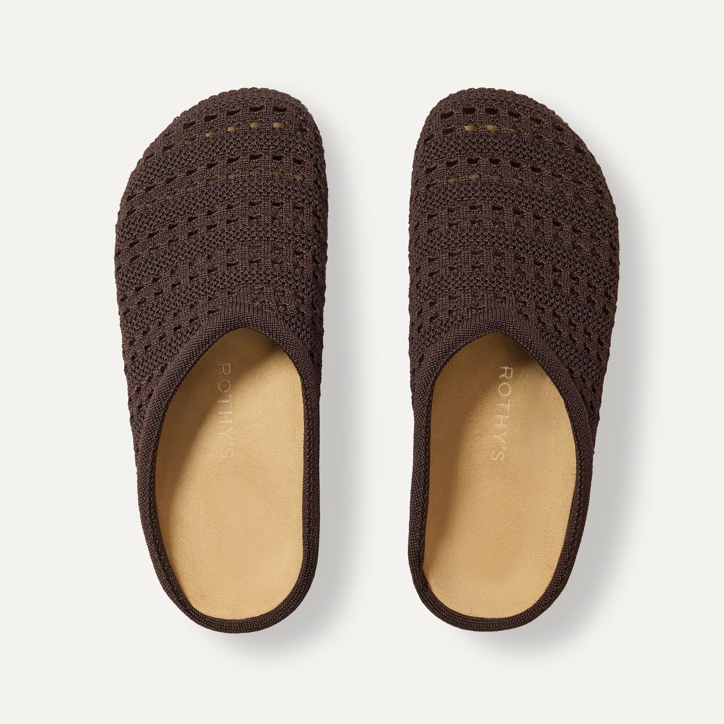 Rothy's The Casual Clog in Chocolate Crochet
