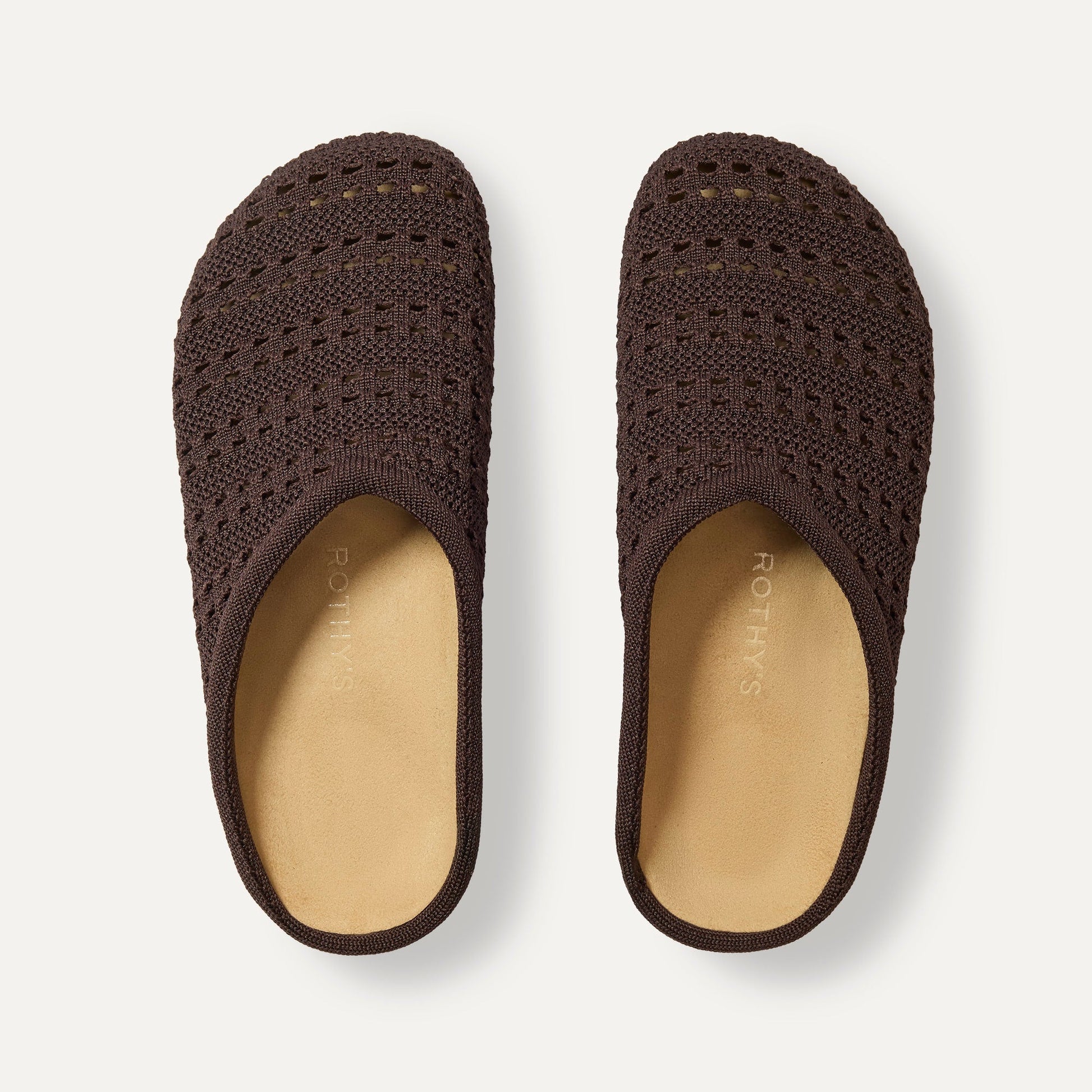 Rothy's The Casual Clog in Chocolate Crochet