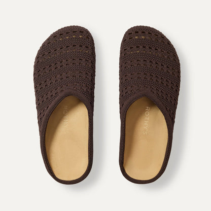Rothy's The Casual Clog in Chocolate Crochet