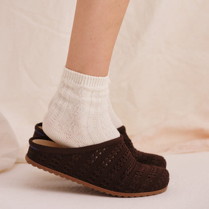 Rothy's The Casual Clog in Chocolate Crochet