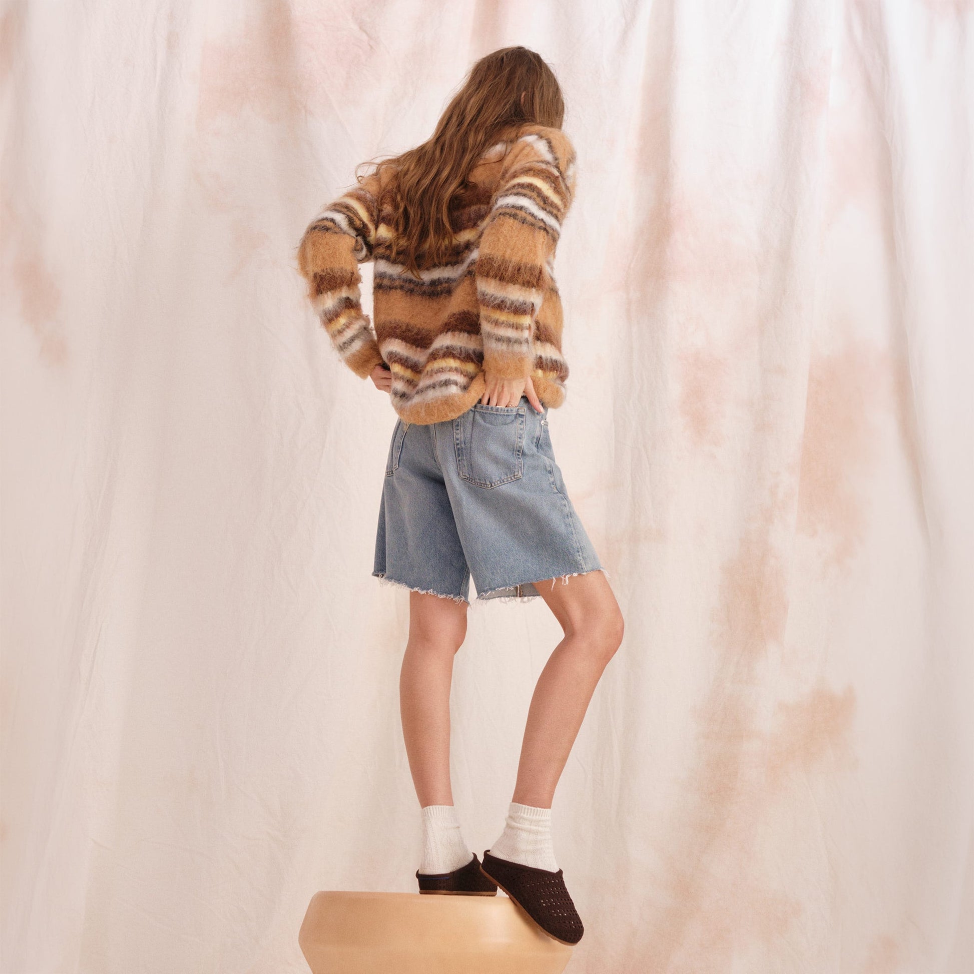 Rothy's The Casual Clog in Chocolate Crochet