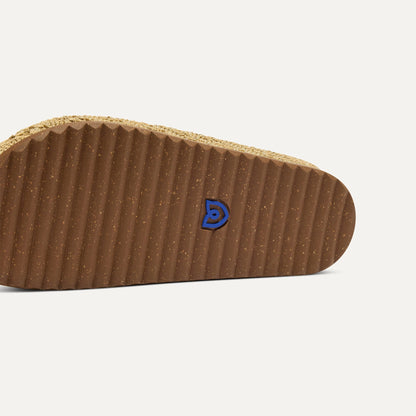 Rothy's The Casual Clog in Metallic Golden Crochet