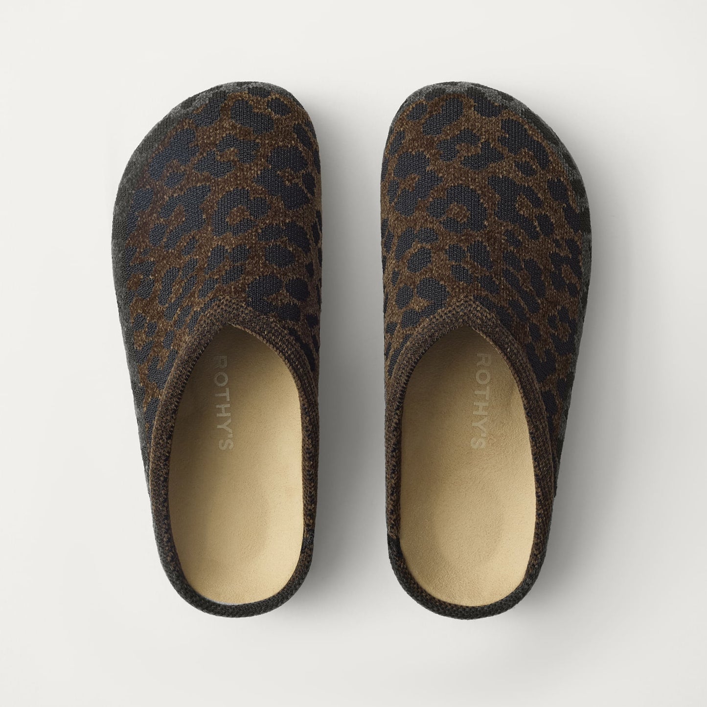 Rothy's The Casual Clog in ReVelvet™ Cheetah