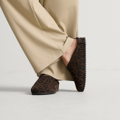 Rothy's The Casual Clog in ReVelvet™ Cheetah