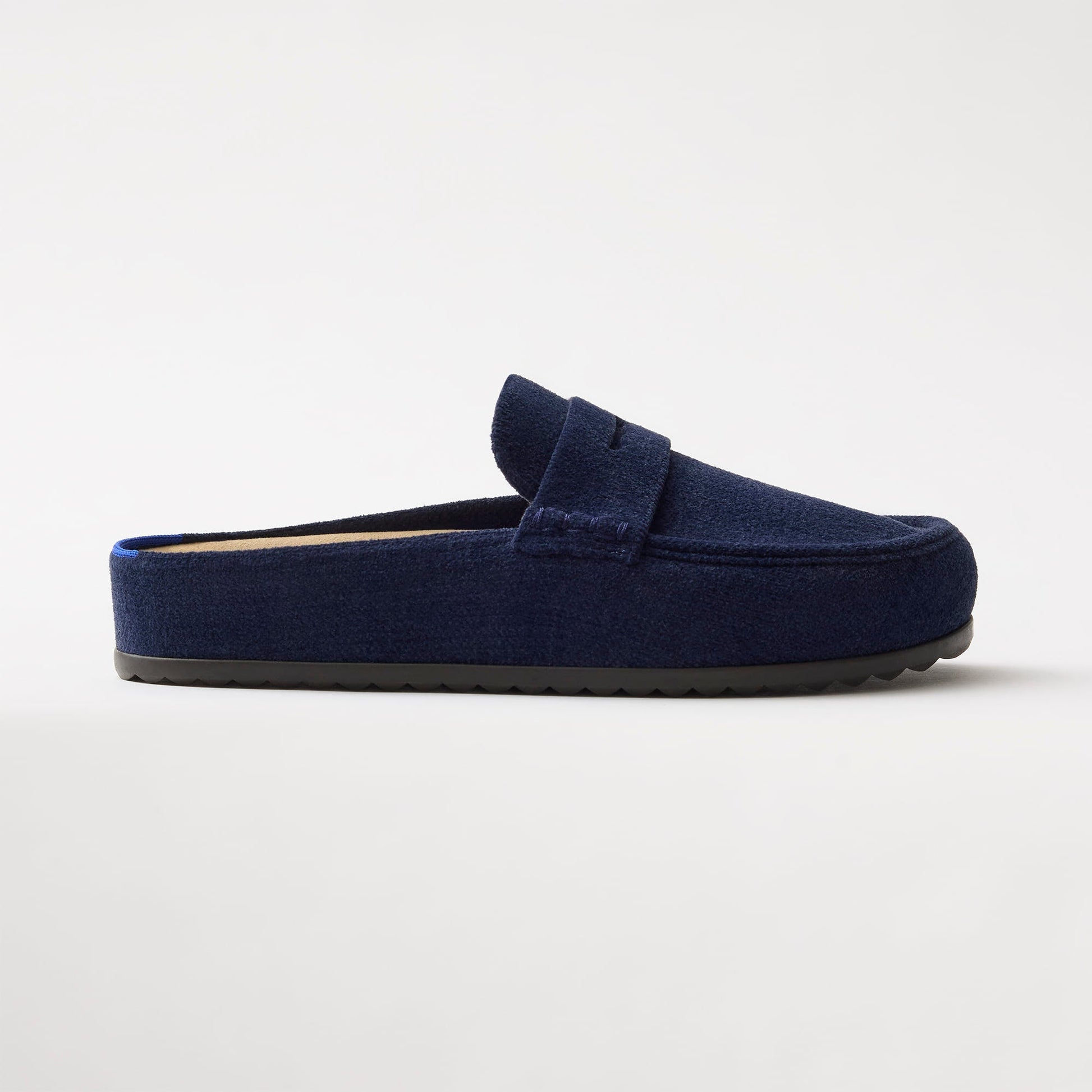 Rothy's Women's Penny Clog in ReVelvet™ Navy