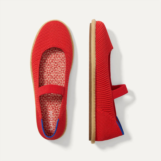 Rothy's Women's Cruiser Mary Jane in Poppy Raffia-Knit