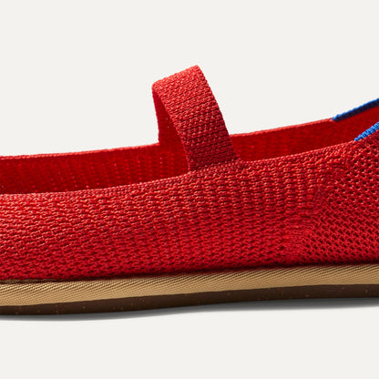Rothy's Women's Cruiser Mary Jane in Poppy Raffia-Knit